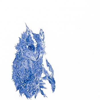 Owl in Blue |Archival Ink on Paper | 8 x 10" | SOLD