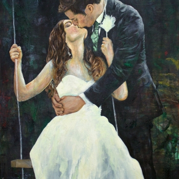 Mr. & Mrs. Dimenichi | Oil on Canvas | 30 x 48" | Commissioned Piece, Sold