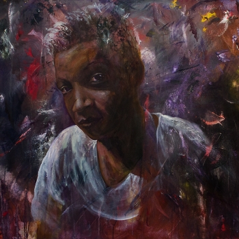 Self Portrait; Age 28 | Oil on Canvas | 36 x 48"