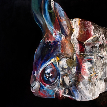 The Bunny | Oil on Canvas | 24 x 36" | $1,800